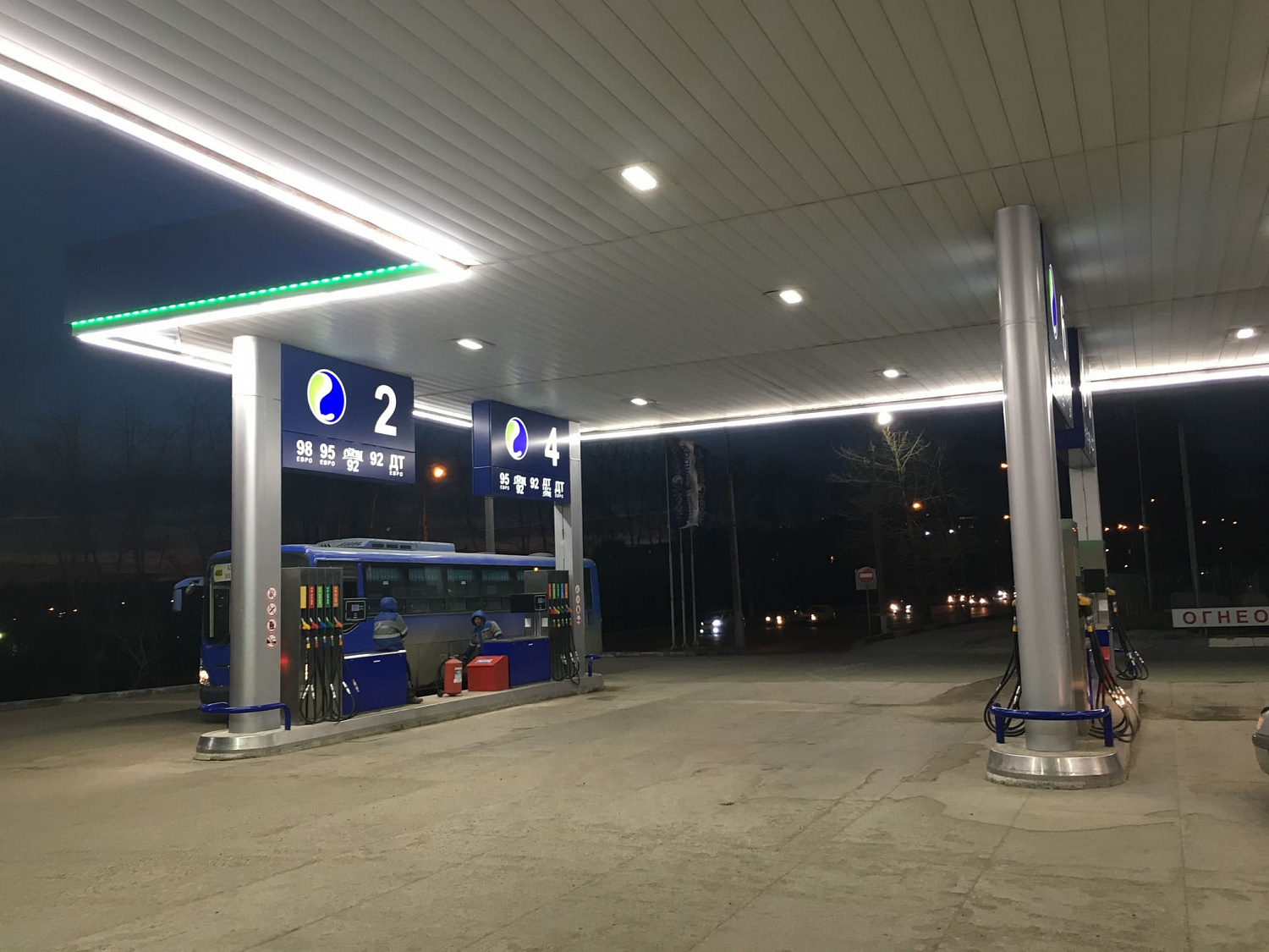 Освещение АЗС «Крайс-Нефть» г.Иркутск