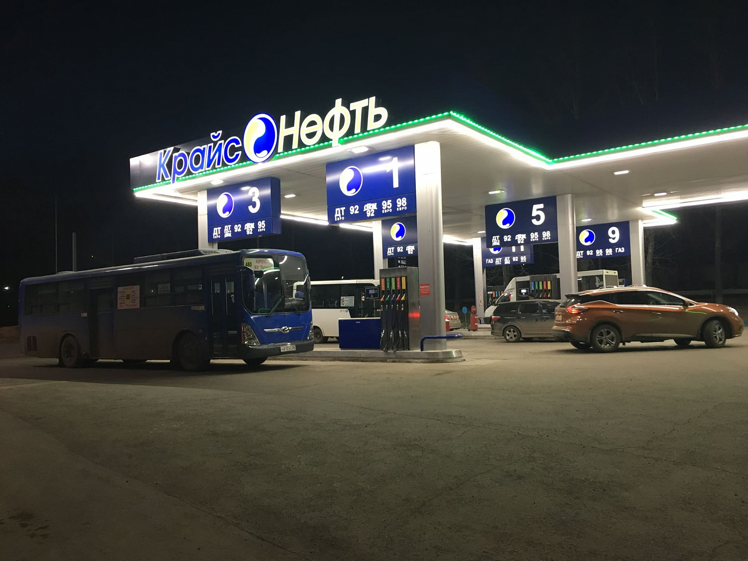 Освещение АЗС «Крайс-Нефть» г.Иркутск